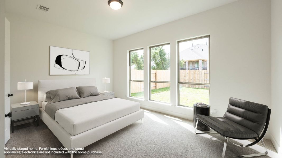 Furnished interior view inside a new home in Parkside on the River, Georgetown (Image 7).