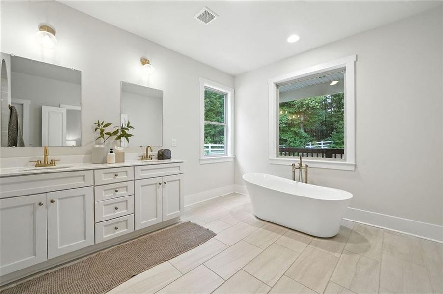 Furnished interior view inside a new home in , Acworth (Image 11).