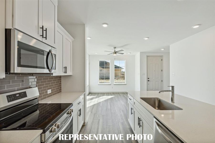 Beautiful finishes and modern conveniences everywhere you look in this fantastic home!  REPRESENTATIVE PHOTO