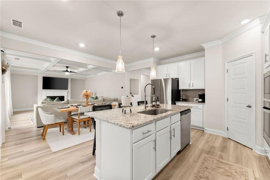 Furnished interior view inside a new home in , Gainesville (Image 13).
