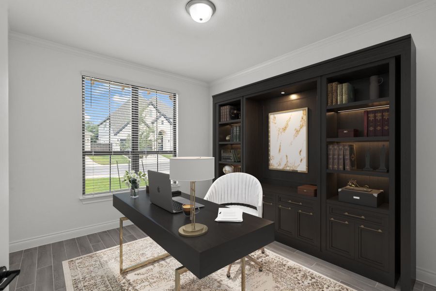 Representative furnished interior of a home built from the Garwood by Pulte Homes in Corley Farms, Boerne (Image 9).