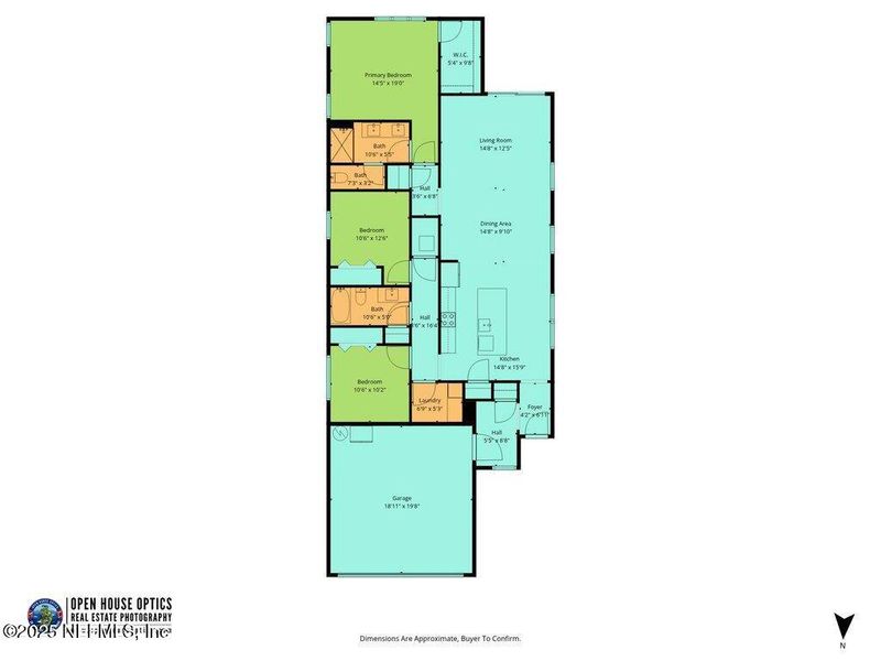 2D floor plan layout of this home in , Jacksonville, FL (Image 3). 2D floor plan layout of this home in , Jacksonville, FL (Image 3).