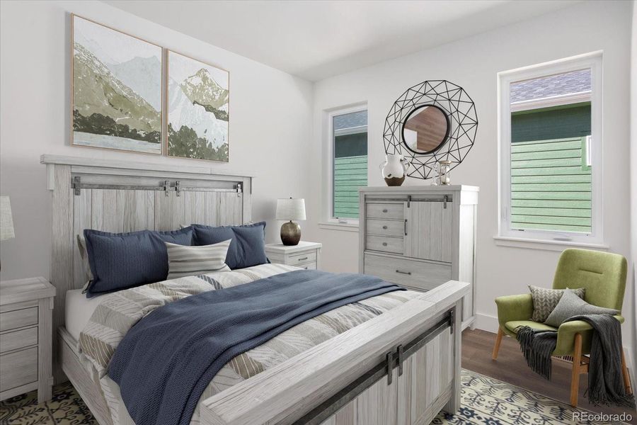 Bedroom Two Virtually Staged