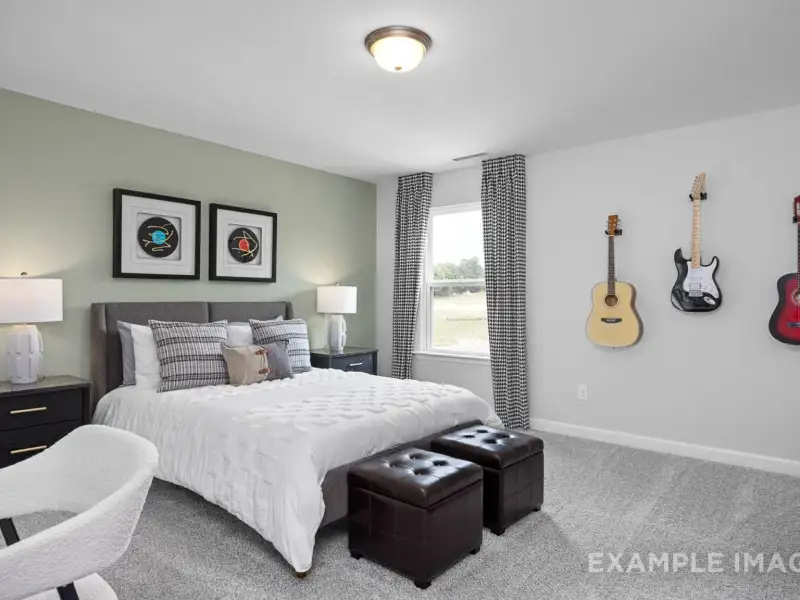 Furnished interior view inside a new home in Addison West, Holly Springs (Image 32).