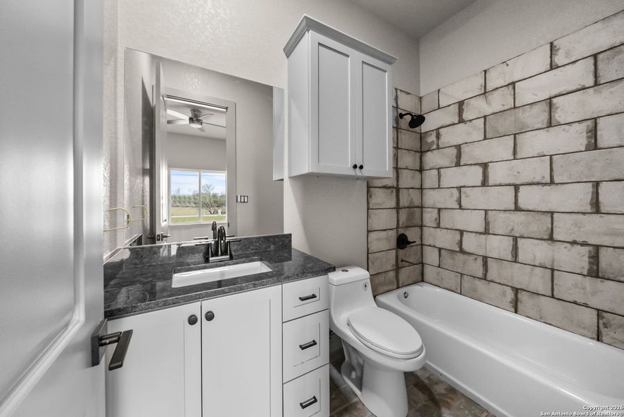Furnished interior view inside a new home in , Adkins (Image 8).