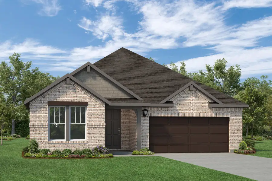 Representative exterior photo of a completed home built from the Glory by Rockwell Homes in Creekside, Royse City, TX (Image 29). Representative exterior photo of a completed home built from the Glory by Rockwell Homes in Creekside, Royse City, TX (Image 29).