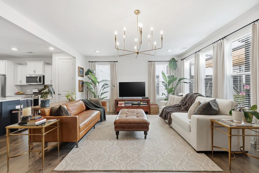 Furnished interior view inside a new home in Homecoming, Ravenel (Image 15). Furnished interior view inside a new home in Homecoming, Ravenel (Image 15).