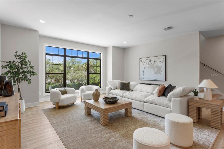 Furnished interior view inside a new home in , Tampa (Image 10).