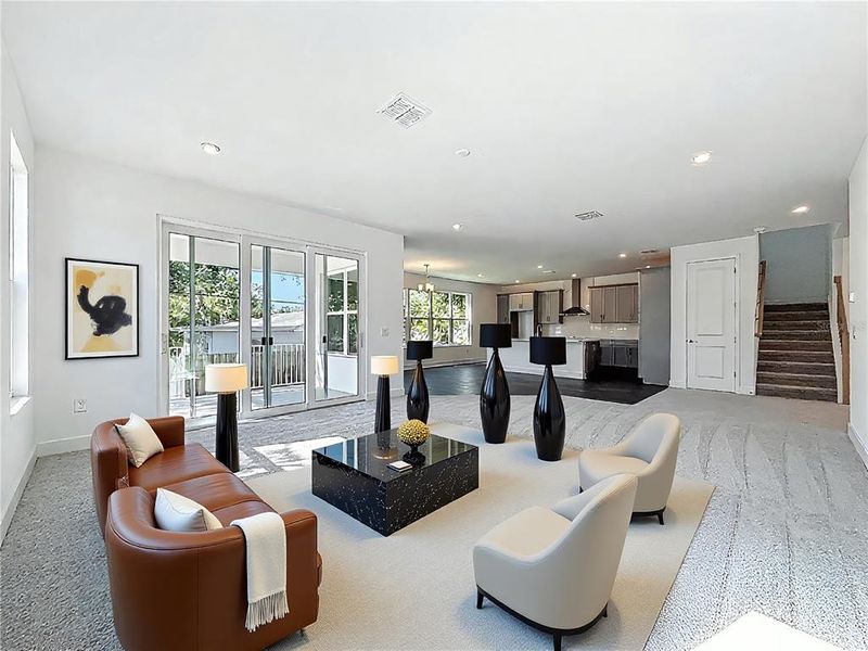 Furnished interior view inside a new home in , Tampa (Image 53). Furnished interior view inside a new home in , Tampa (Image 53).