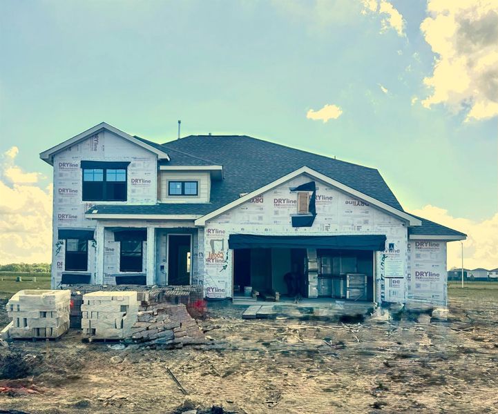 In-progress construction of a new home in Cedar Pointe, Crosby, TX (Image 5). In-progress construction of a new home in Cedar Pointe, Crosby, TX (Image 5).