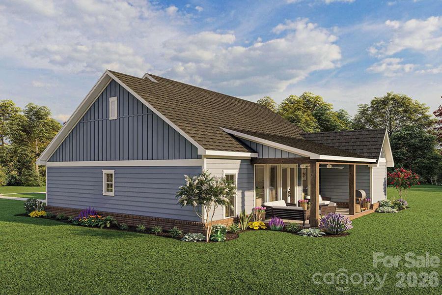Front exterior of a new home in , Lenoir, NC, highlighting curb appeal (Image 14).