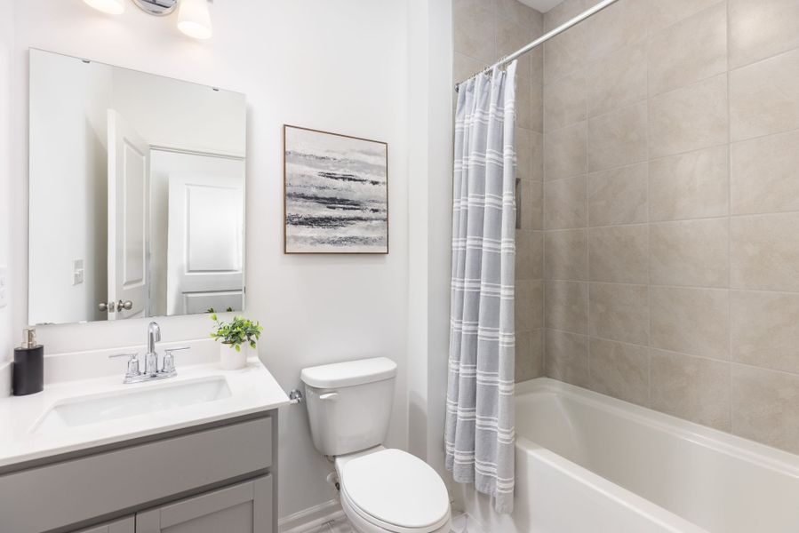 Representative furnished interior of a home built from the Abington by True Homes in Edgewater - The Cottages, Lancaster (Image 14). Representative furnished interior of a home built from the Abington by True Homes in Edgewater - The Cottages, Lancaster (Image 14).