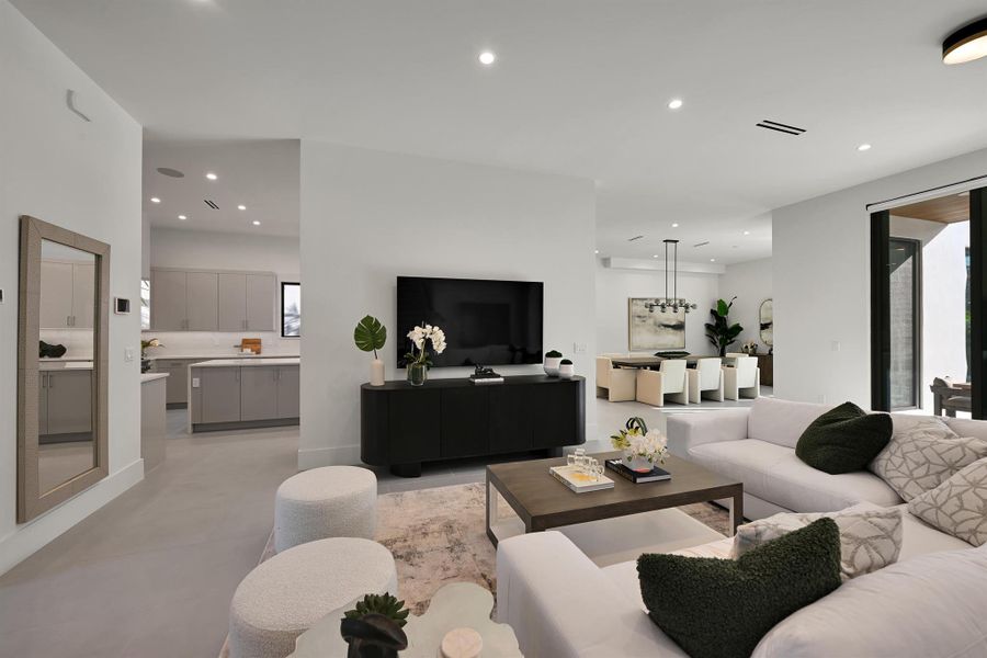 Furnished interior view inside a new home in , Delray Beach (Image 18).