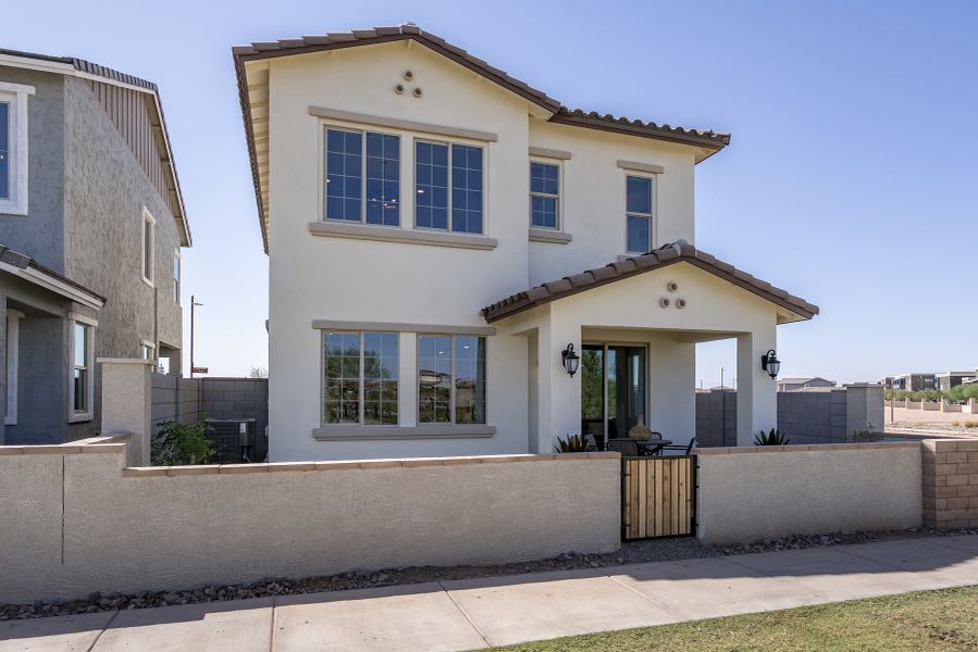 Spanish Elevation Back of House | Chartreuse | Greenpointe at Eastmark | New homes in Mesa, Arizona | Landsea Homes