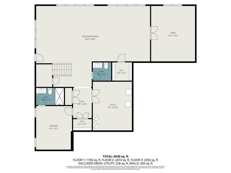 2D floor plan layout of this home in , Brookhaven, GA (Image 5).