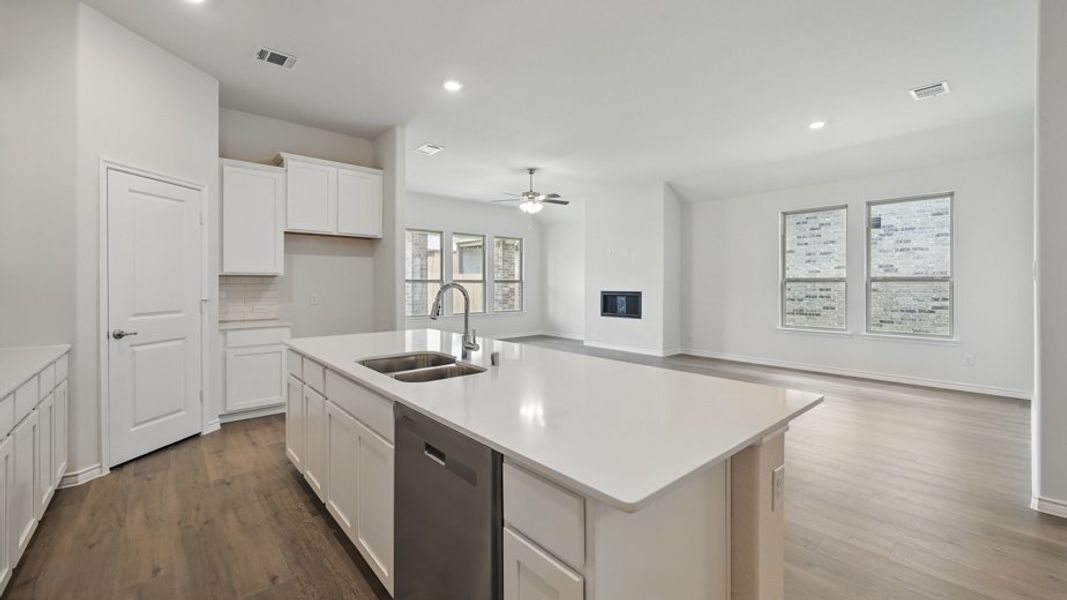 Furnished interior view inside a new home in Lakewood Trails, Forney (Image 3).
