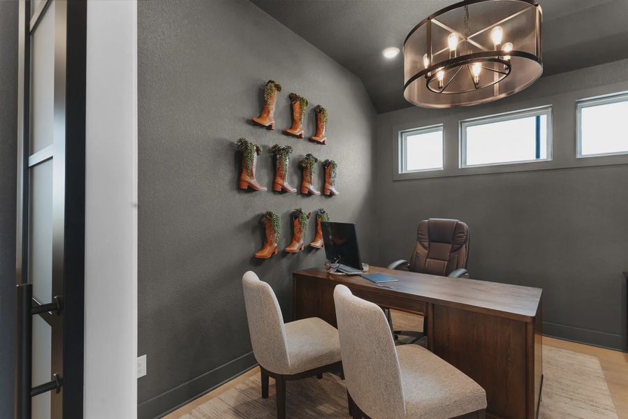 Representative furnished interior of a home built from the Branford by Chesmar Homes in Highland Village, Georgetown (Image 7).