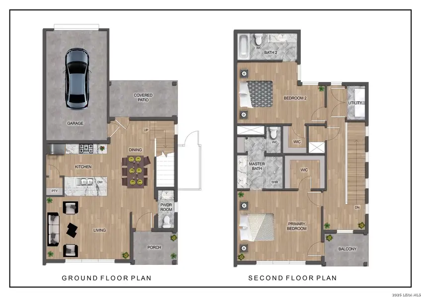 2D floor plan layout of this home in , San Antonio, TX (Image 5).