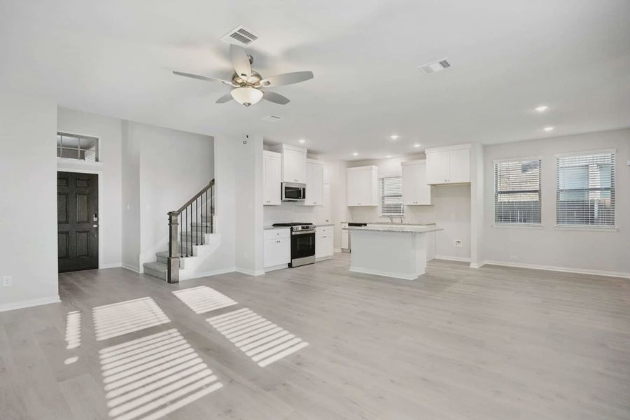 Representative unfurnished interior of a home built from the Chicago by Chesmar Homes in Heartland 40's, Heartland (Image 13).