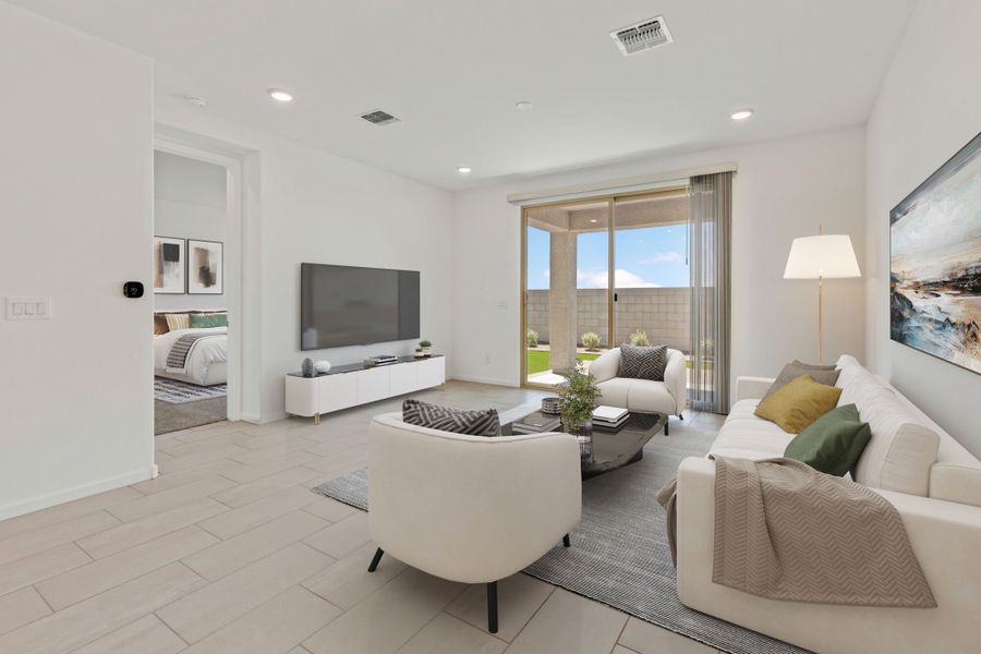 Furnished interior view inside a new home in Blackhawk, Tucson (Image 5). Furnished interior view inside a new home in Blackhawk, Tucson (Image 5).