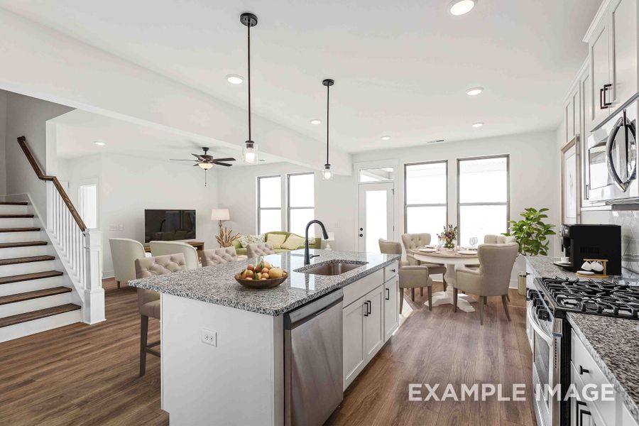 Representative furnished interior of a home built from the The Willow C by Davidson Homes LLC in Woods Crossing, Gallatin (Image 6).