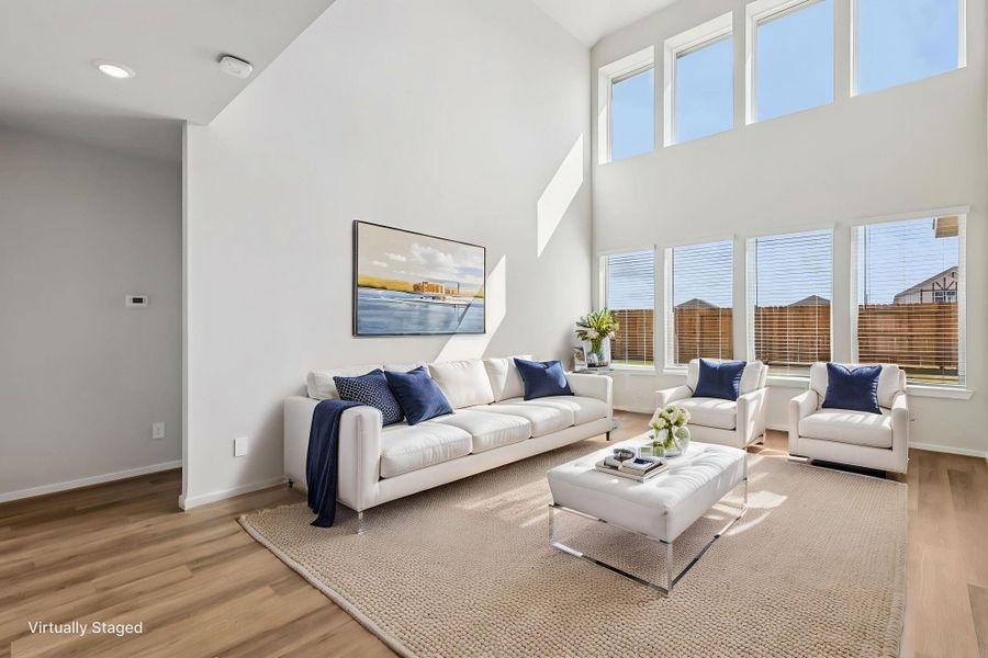 Furnished interior view inside a new home in Pine Lake Cove - Classic Series, Montgomery (Image 3).