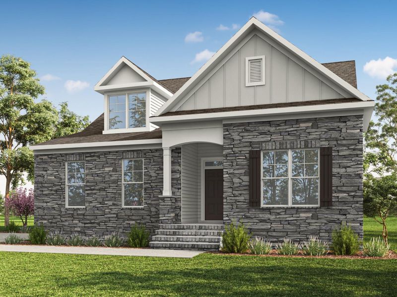 Representative exterior photo of a completed home built from the Wescott by Eastwood Homes in Redland, Advance, NC (Image 8).