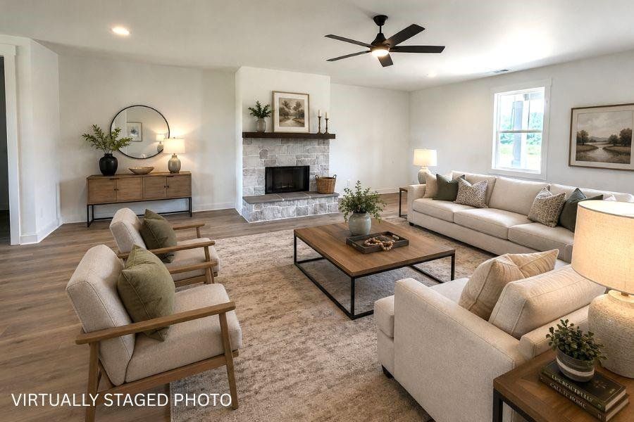 Furnished interior view inside a new home in , Madison (Image 7). Furnished interior view inside a new home in , Madison (Image 7).