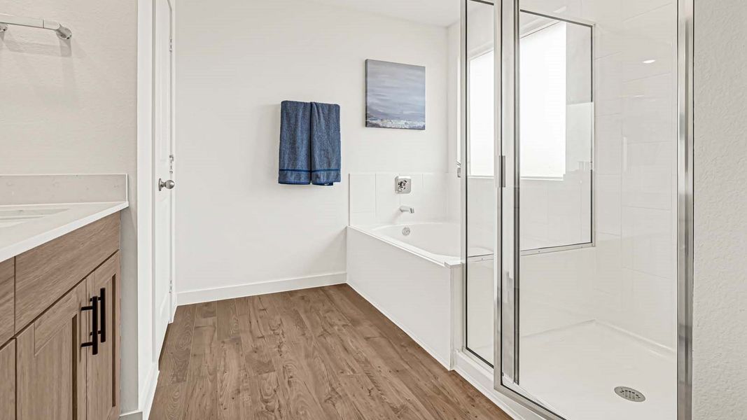 Furnished interior view inside a new home in Tamarron, Fulshear (Image 36).