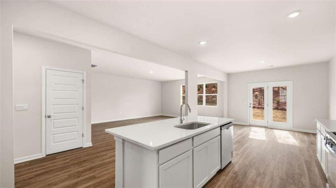 Furnished interior view inside a new home in Brooks Station, Dacula (Image 4).