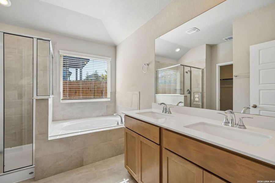 Furnished interior view inside a new home in Arcadia Ridge - Premier Series, San Antonio (Image 10). Furnished interior view inside a new home in Arcadia Ridge - Premier Series, San Antonio (Image 10).