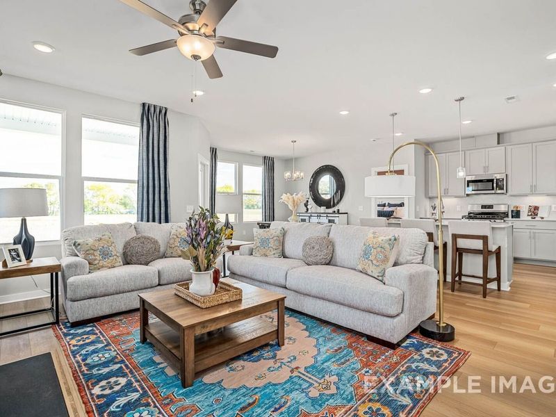 Furnished interior view inside a new home in Calista Farms, White House (Image 9).