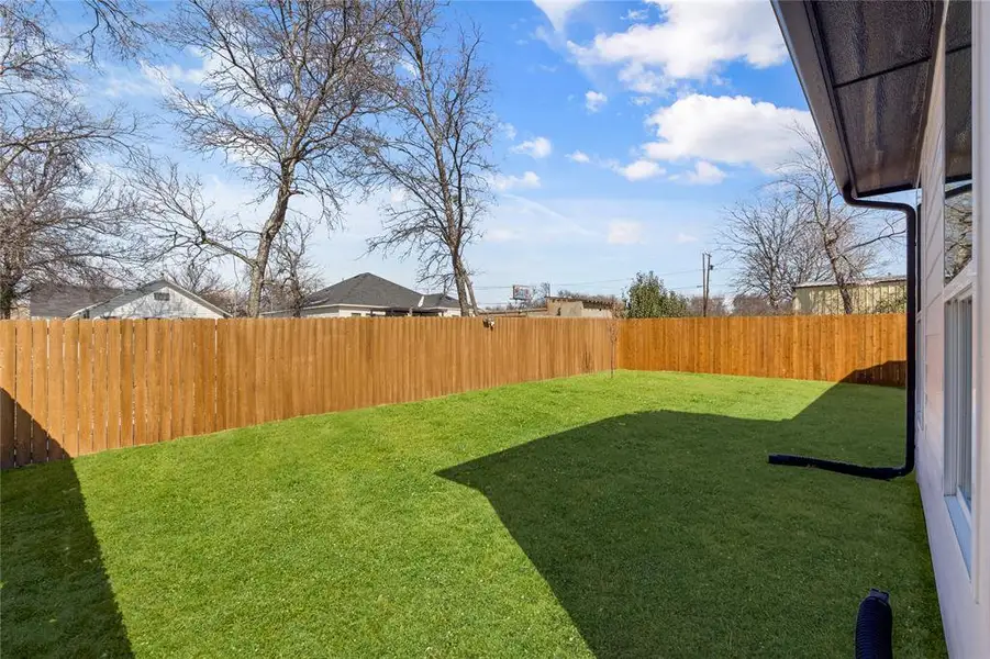 View of fenced backyard View of fenced backyard