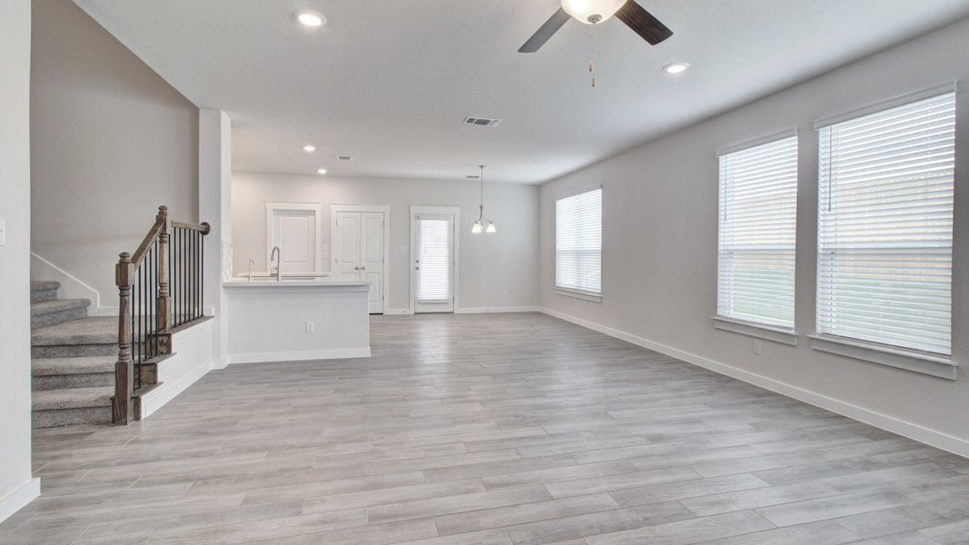 Representative furnished interior of a home built from the Majestic by Brightland Homes in Cielo, Conroe (Image 8). Representative furnished interior of a home built from the Majestic by Brightland Homes in Cielo, Conroe (Image 8).