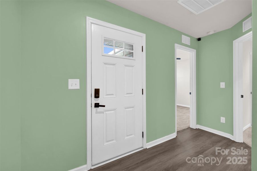 Front door and entrance