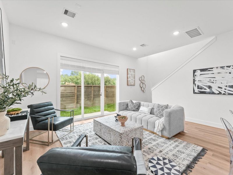 Furnished interior view inside a new home in , Houston (Image 15). Furnished interior view inside a new home in , Houston (Image 15).