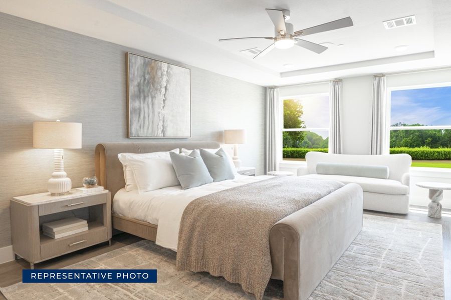 Representative furnished interior of a home built from the Acacia R by First Texas Homes in The Abbey at Mercer Crossing, Farmers Branch (Image 10).