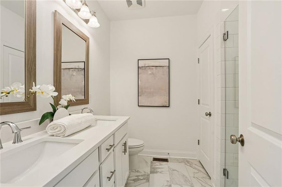 Furnished interior view inside a new home in Market Square at Sawnee Village, Cumming (Image 18).