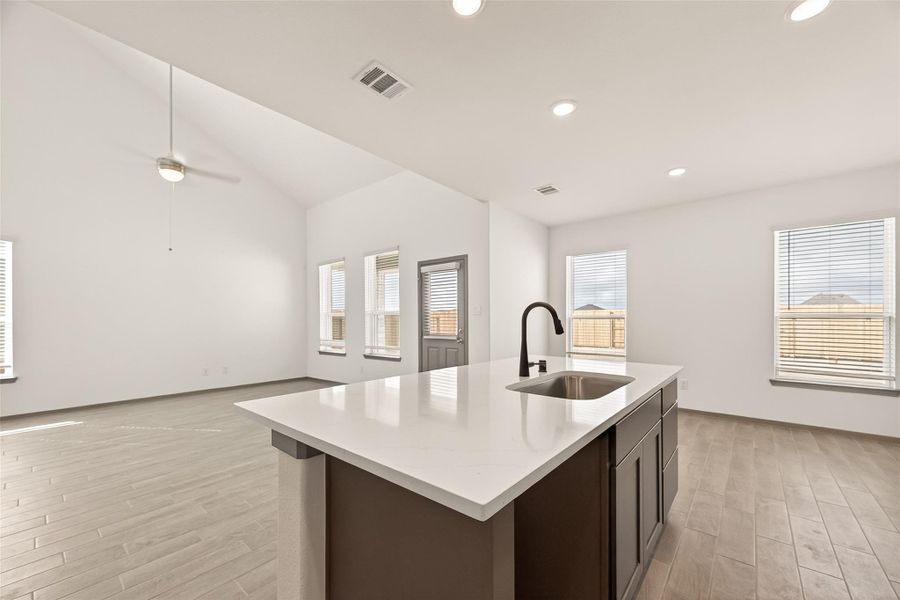 Furnished interior view inside a new home in Rates starting as low as, Iowa Colony (Image 13).