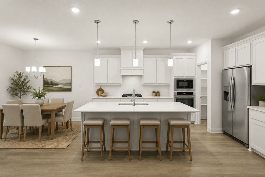 Furnished interior view inside a new home in Stone Eagle, Azle (Image 10).