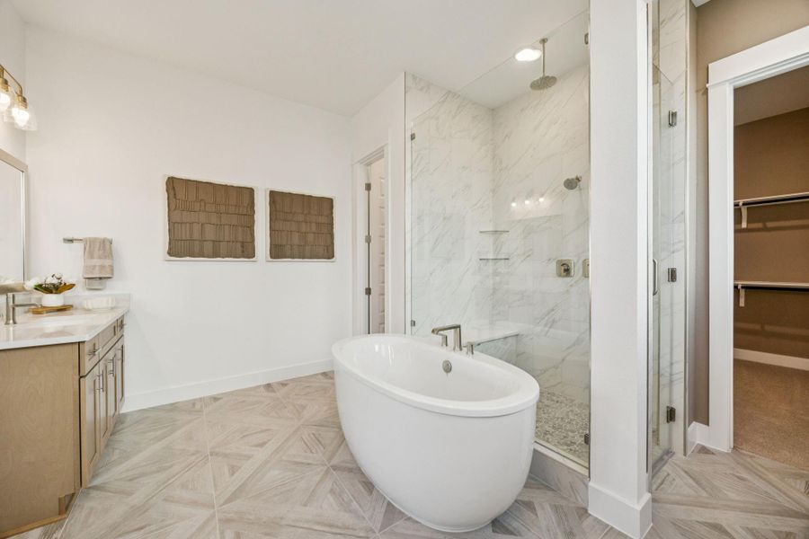 Furnished interior view inside a new home in Ryehill, Sugar Land (Image 10).