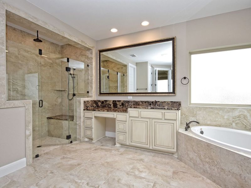 Representative furnished interior of a home built from the Madera II by Giddens Homes in Scofield Farms Estates, Georgetown (Image 209).