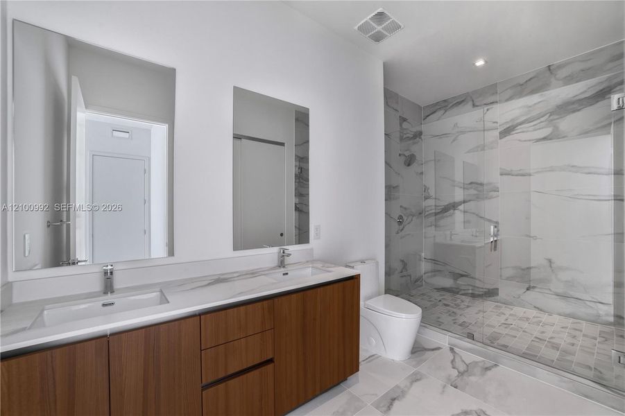 Furnished interior view inside a new home in , Miami (Image 8).