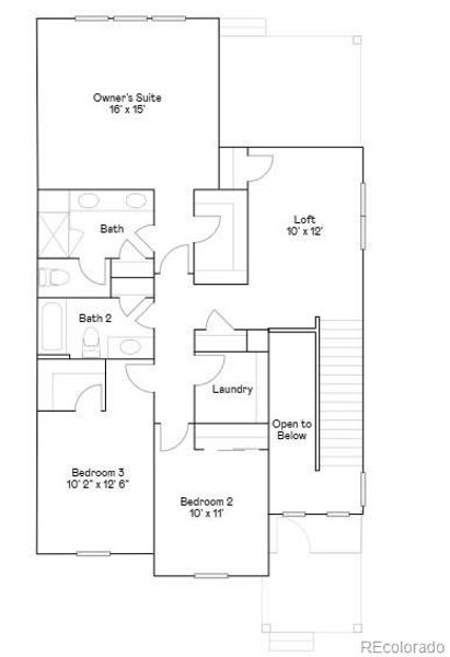 2D floor plan layout of this home in , Thornton, CO (Image 2).