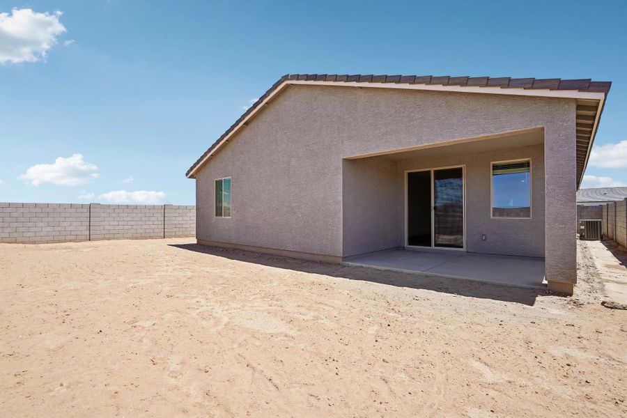 Back exterior elevation