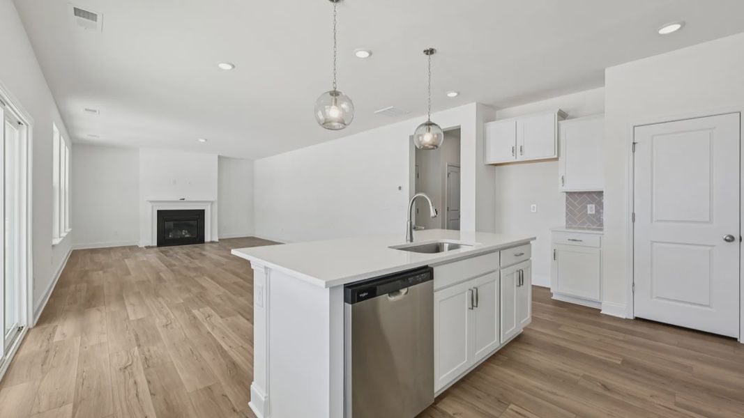 Furnished interior view inside a new home in Sidney Creek Single Family, Zebulon (Image 18).