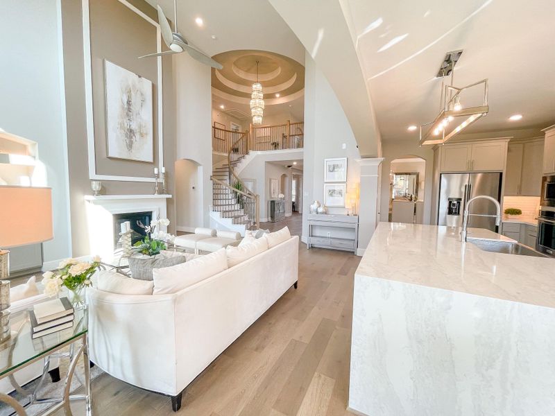 Furnished interior view inside a new home in Bridgeland, Cypress (Image 16).