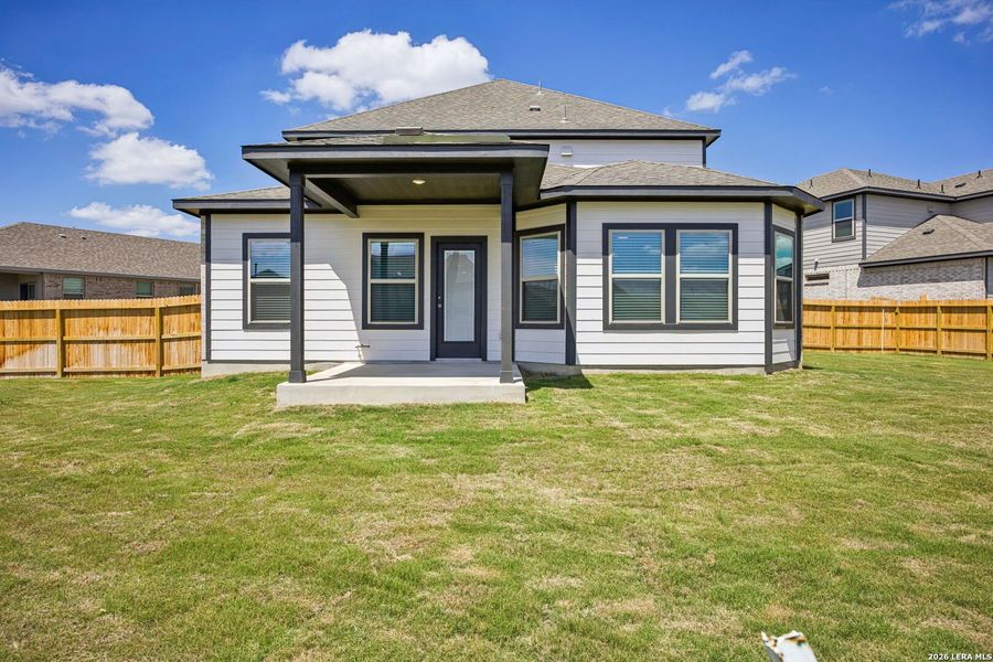 Exterior details and patio area of a home in Kallison Ranch, San Antonio (Image 23).