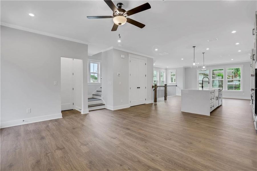 Spacious, unfurnished interior of a new home in The Groves at Myrtle, Roswell (Image 15).