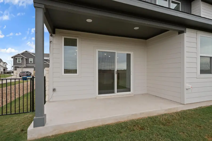 Exterior details and patio area of a home in , Round Rock (Image 3).
